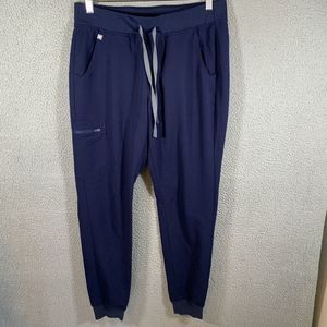Figs Jogger Pants Women M Tall Blue Zamora Scrub Technical Collection Nurse